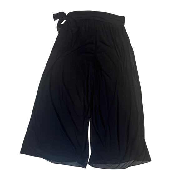 Vintage Alex Evenings Petite Flowy Mesh Wide Leg Tie Waist Pants Size 1X - Picture 5 of 6